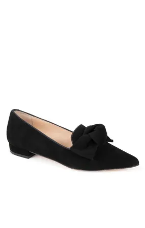 Ladies Suede Bow Slipper