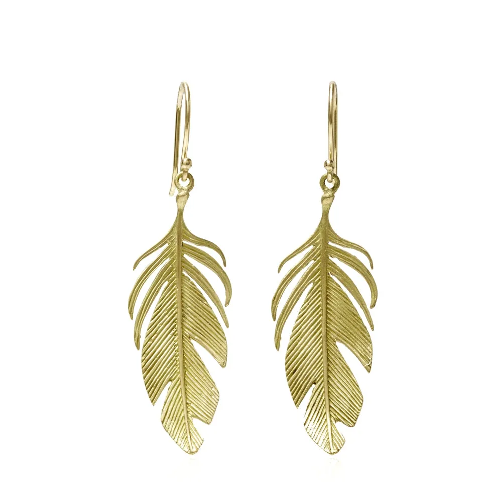 Large Feather Earrings