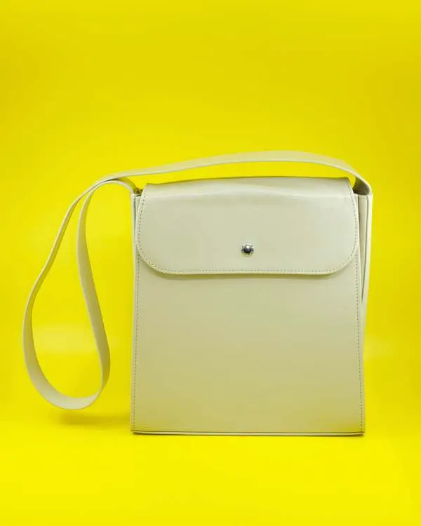 Leather Extended Bag - Dusty White