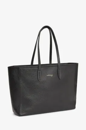 Leather shopping bag