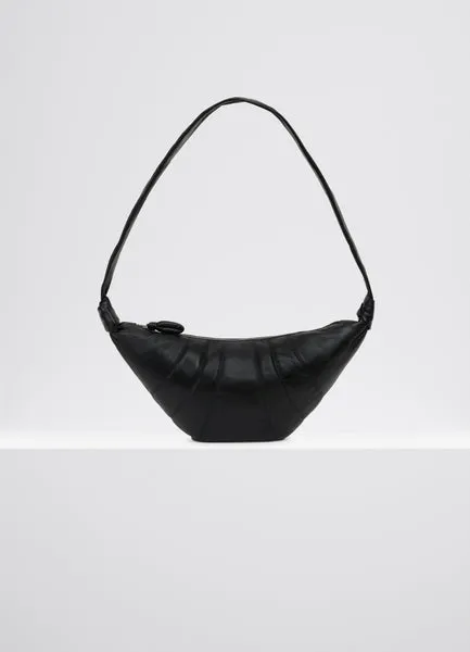 Lemaire  Black Medium Nappa Leather Croissant Bag