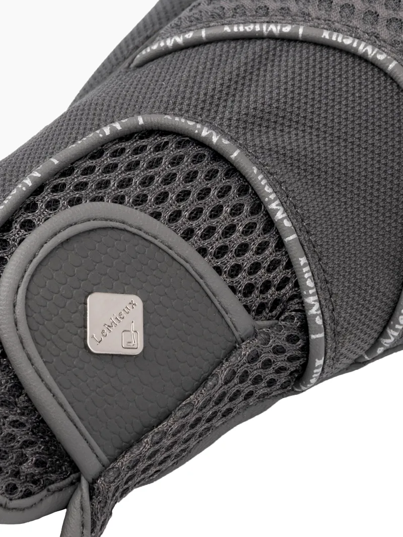 LeMieux 3D Mesh Riding Gloves in Grey