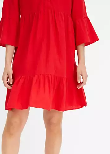 Linen Tunic Dress by bonprix | Look Again