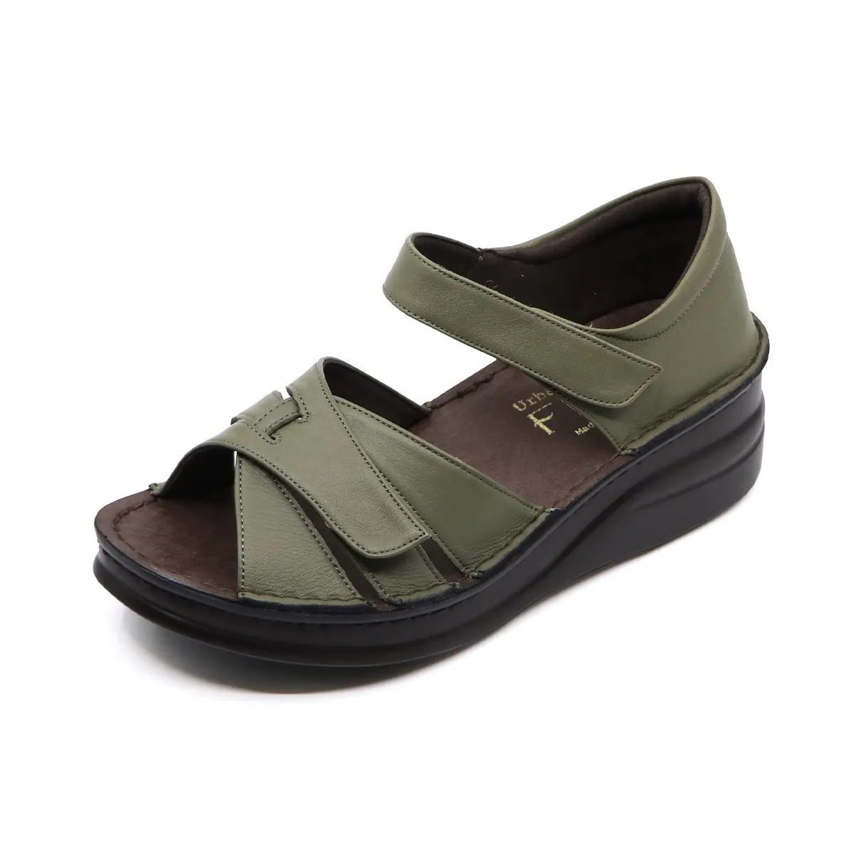 Lotti Moss Green Real Support Sandals