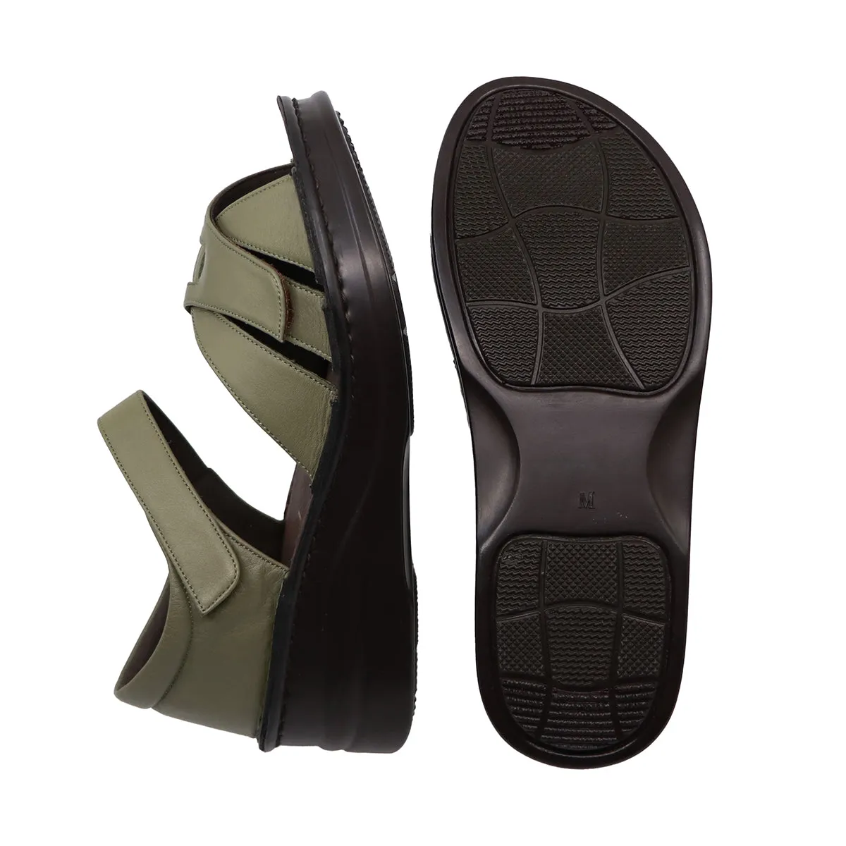 Lotti Moss Green Real Support Sandals