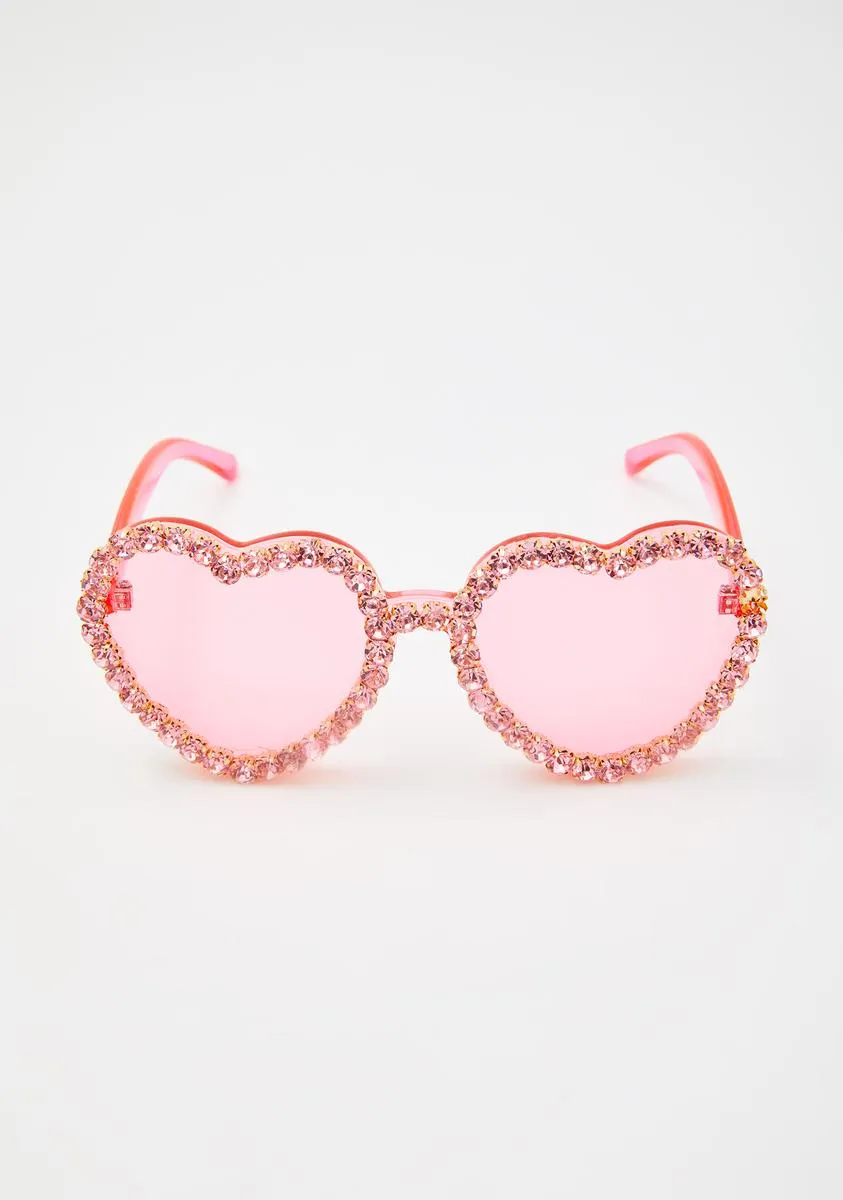 Lover's Paradise Heart Sunglasses-