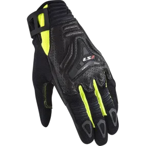 LS2 All Terrain Man Gloves Black/High Visibility Yellow