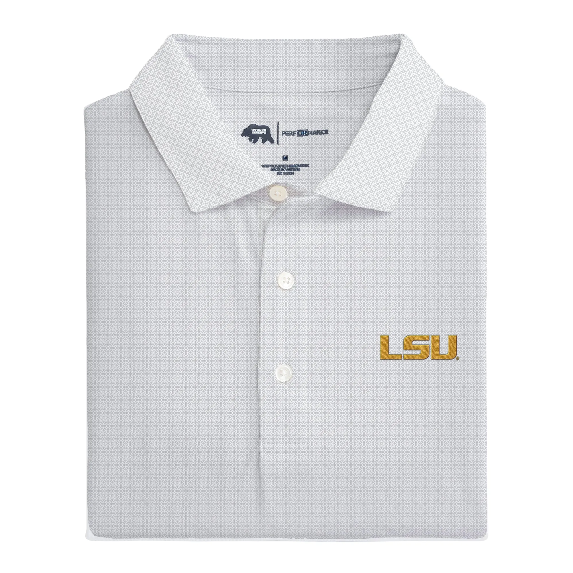 LSU Range Printed Performance Polo