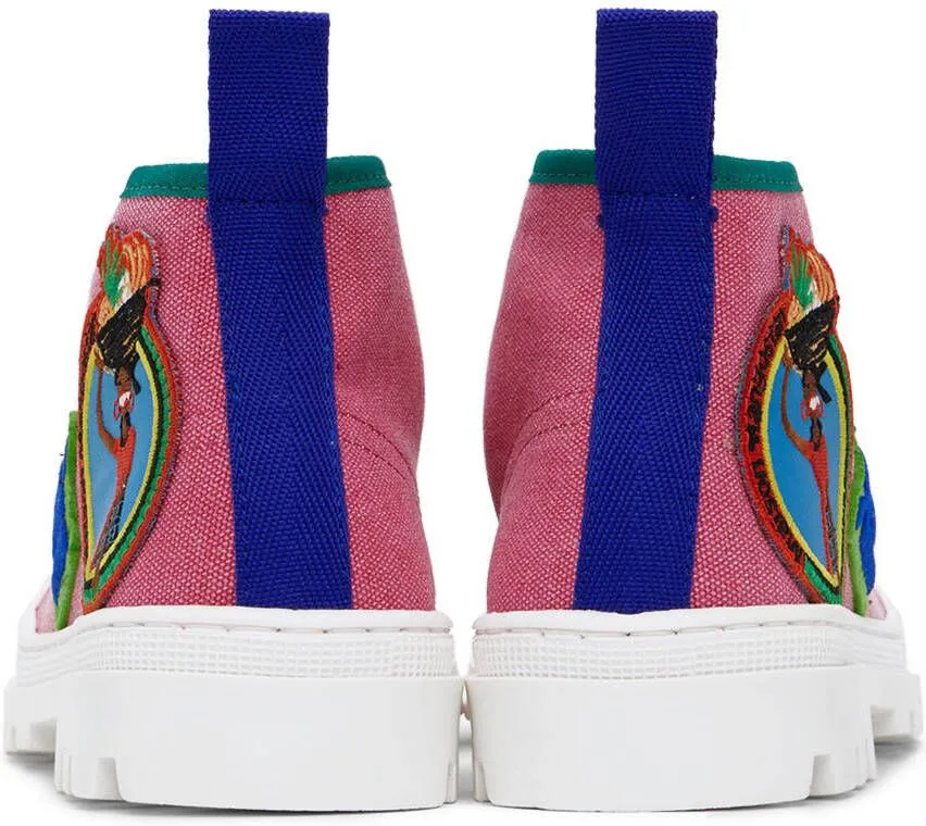 Maison Mangostan Kids Pink Gungo Sneakers