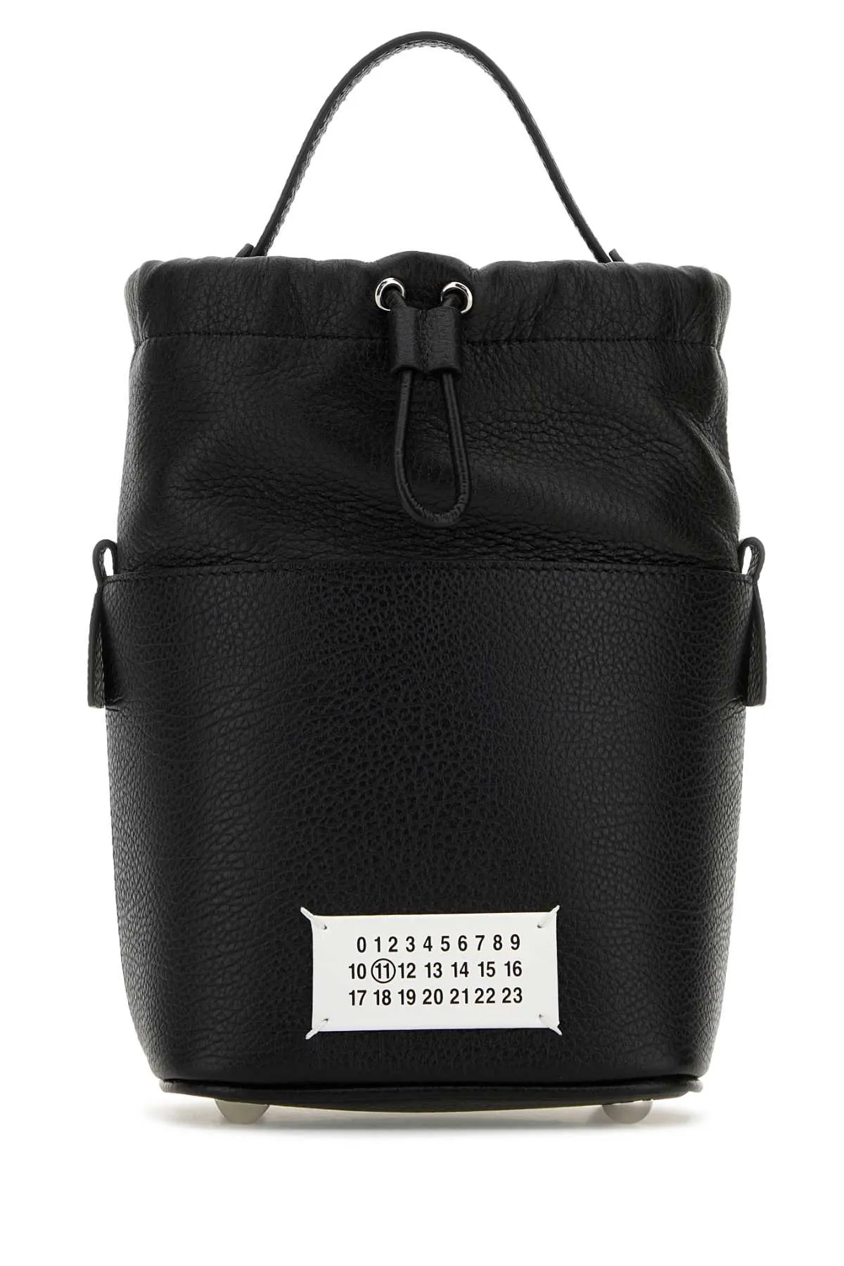 Maison Margiela Black Leather Mini 5 Ac Bucket Bag