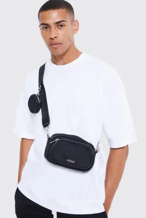 Man Cross Body Pocket Bag With Coin Bag