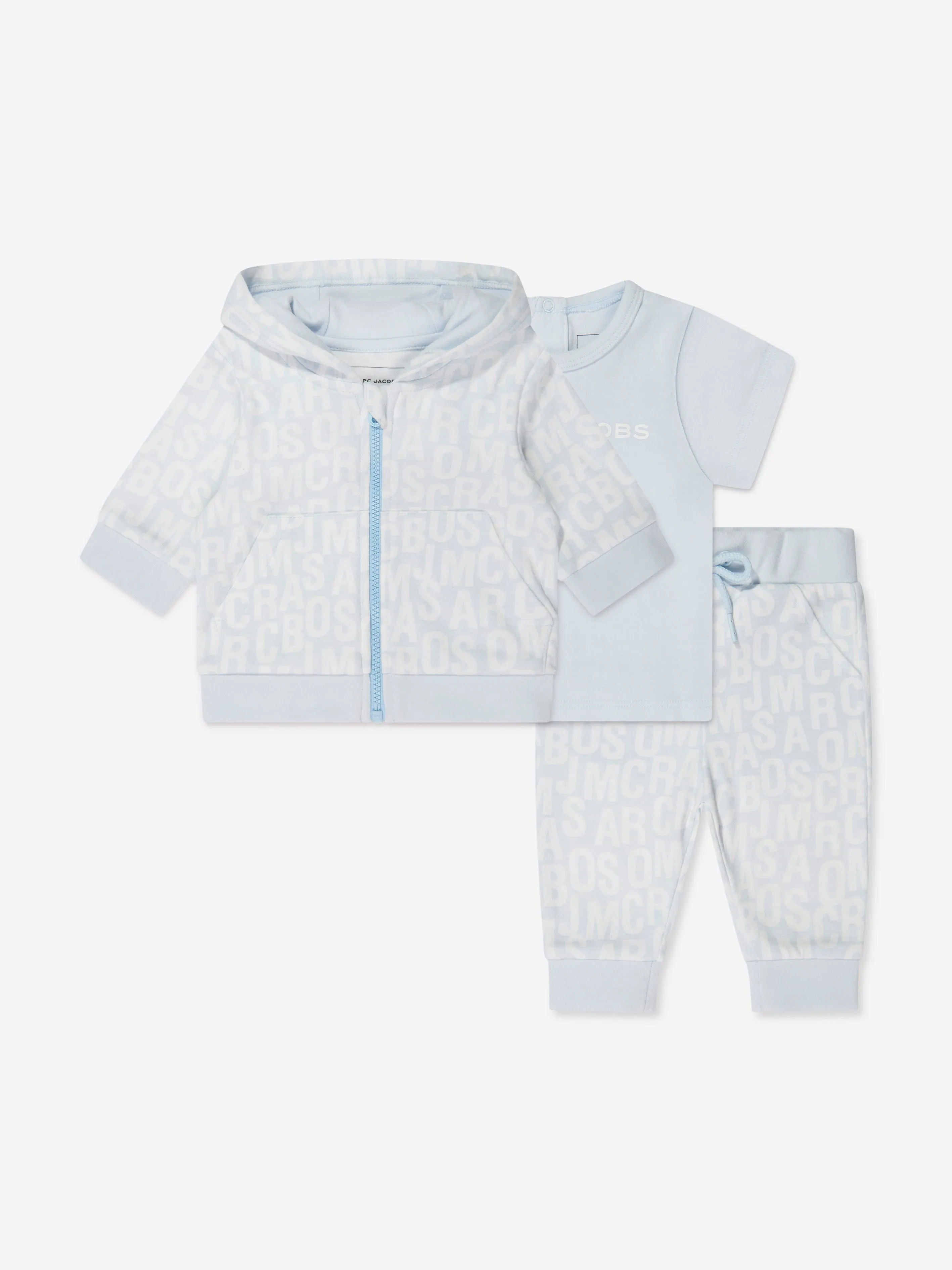 MARC JACOBS Baby 3 Piece Tracksuit Gift Set in Blue