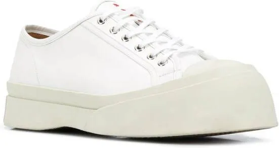 Marni Pablo leather flatform sneakers White