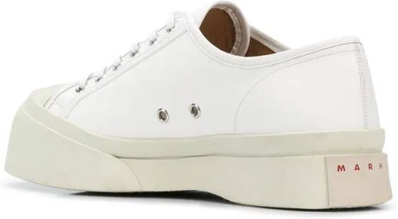 Marni Pablo leather flatform sneakers White