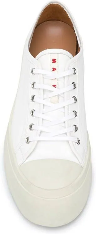 Marni Pablo leather flatform sneakers White