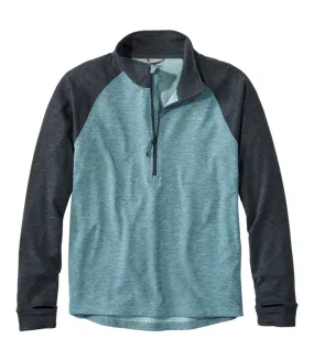 Men's Adventure Grid Fleece, Quarter-Zip Colorblock