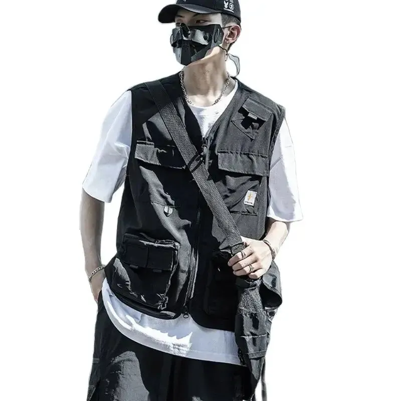 Mens Cargo Vest With Pockets