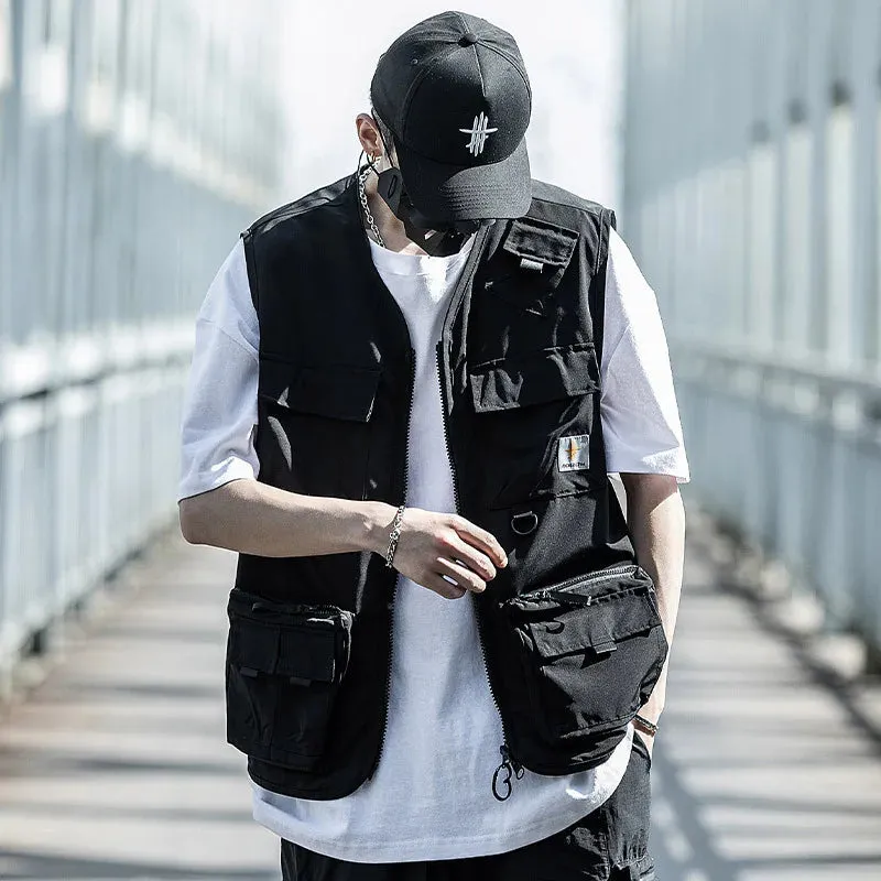 Mens Cargo Vest With Pockets