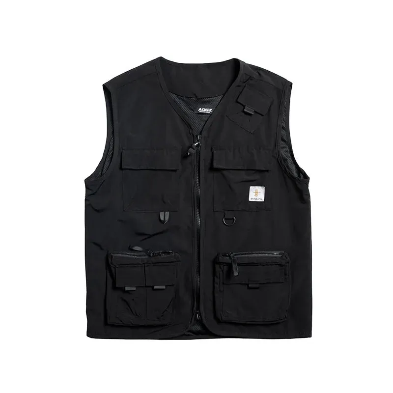 Mens Cargo Vest With Pockets