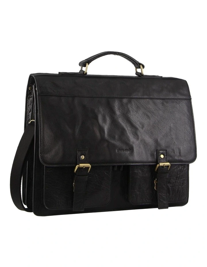 Men's Leather Business/Computer Bag in Black