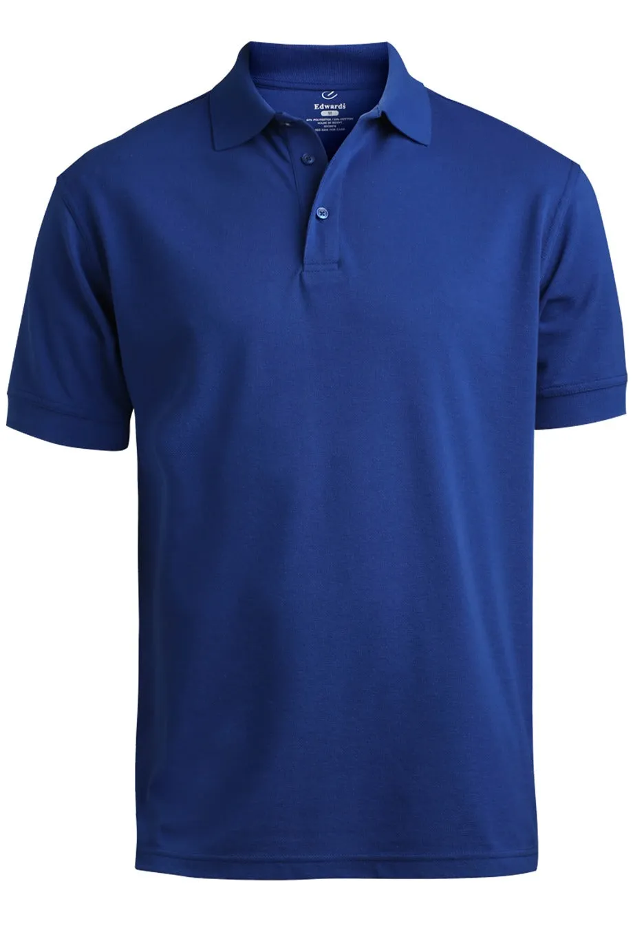 Men's Pique Polo - Royal Blue