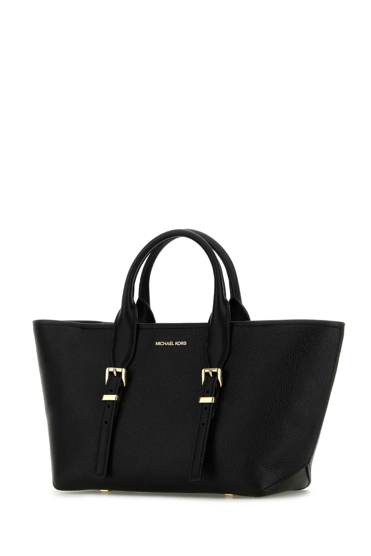 Michael By Michael Kors Black Leather Moore Shopping Bag