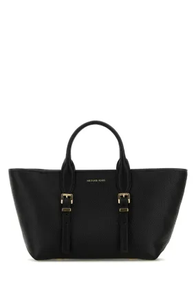 Michael By Michael Kors Black Leather Moore Shopping Bag