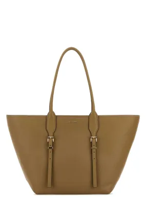 Michael By Michael Kors Cappuccino Leather Moore Shopping Bag