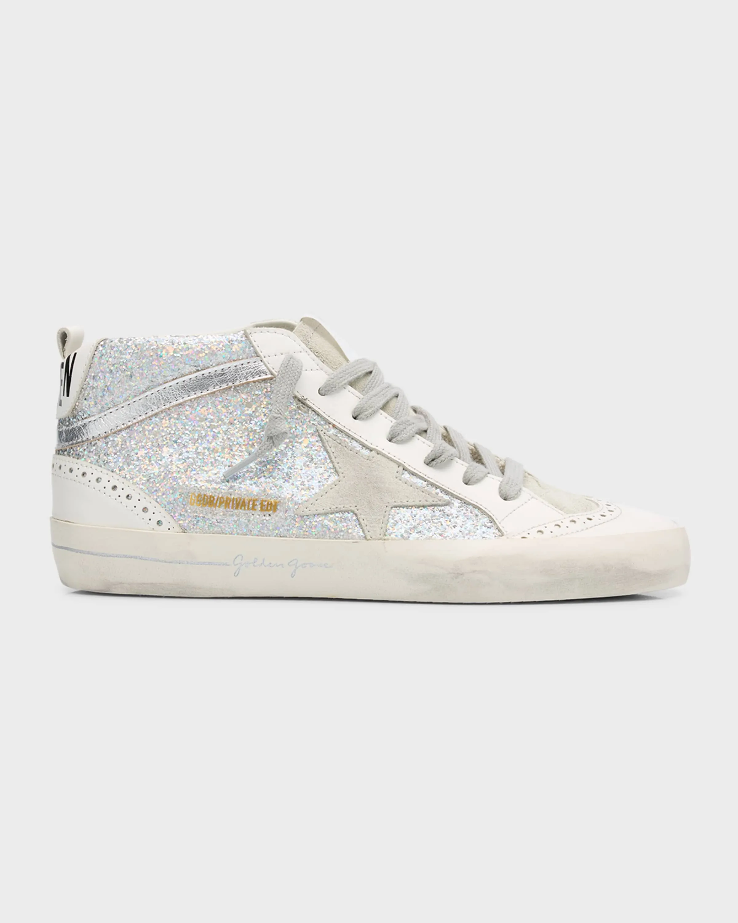 Midstar Iridescent Glitter Wing-Tip Sneakers