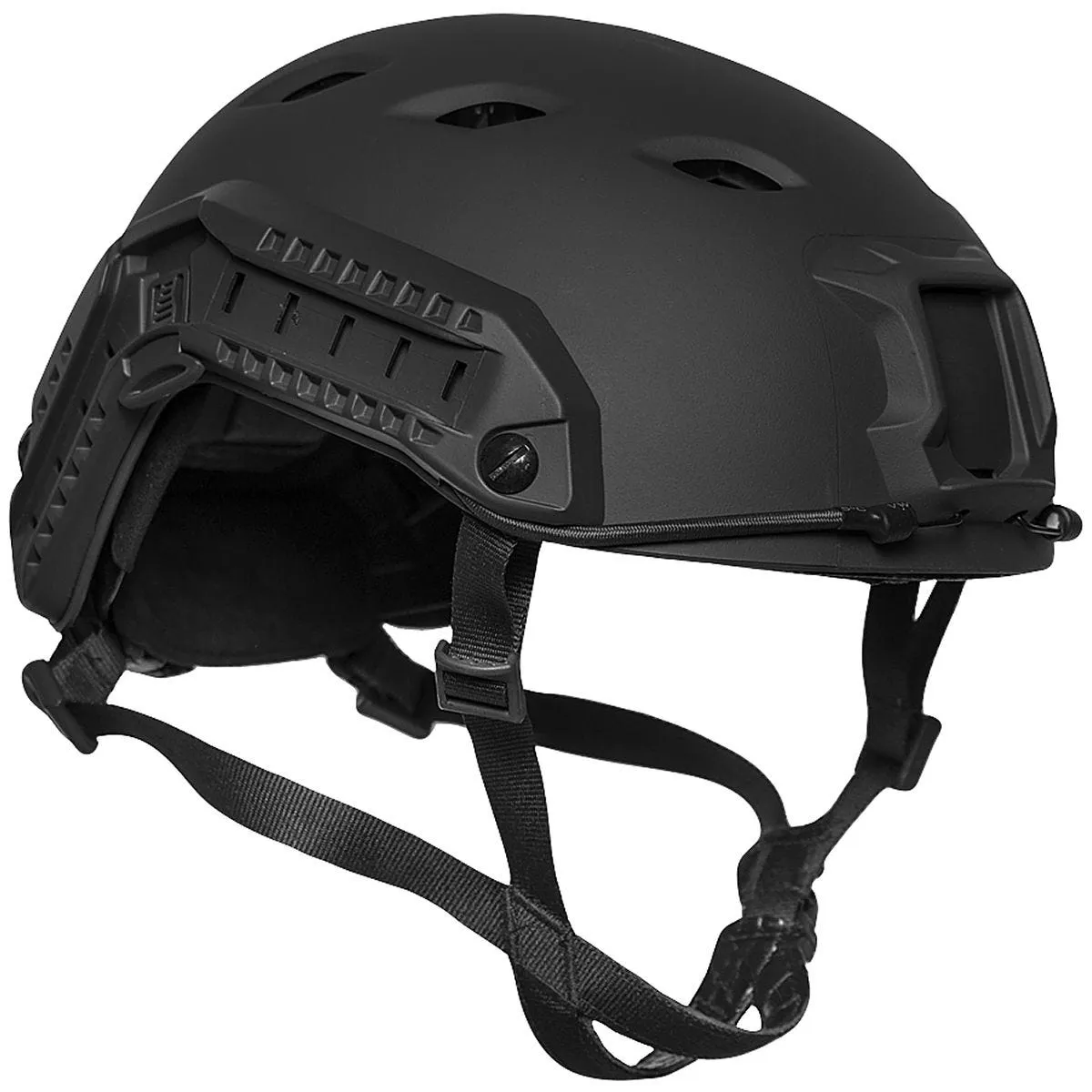 Mil-Tec US Fast Paratrooper Helmet with Rail Black