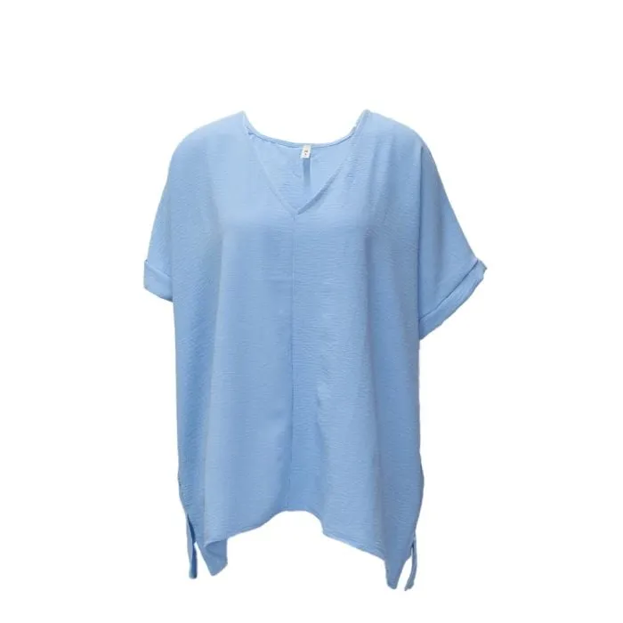 Mittoshop Short Sleeve V-Neck Tunic