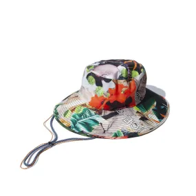 Modern Botanical Adventure Hat - Multi