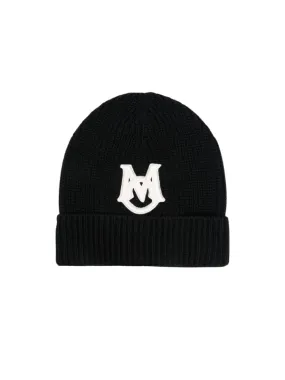 Moncler Beanie Logo Black