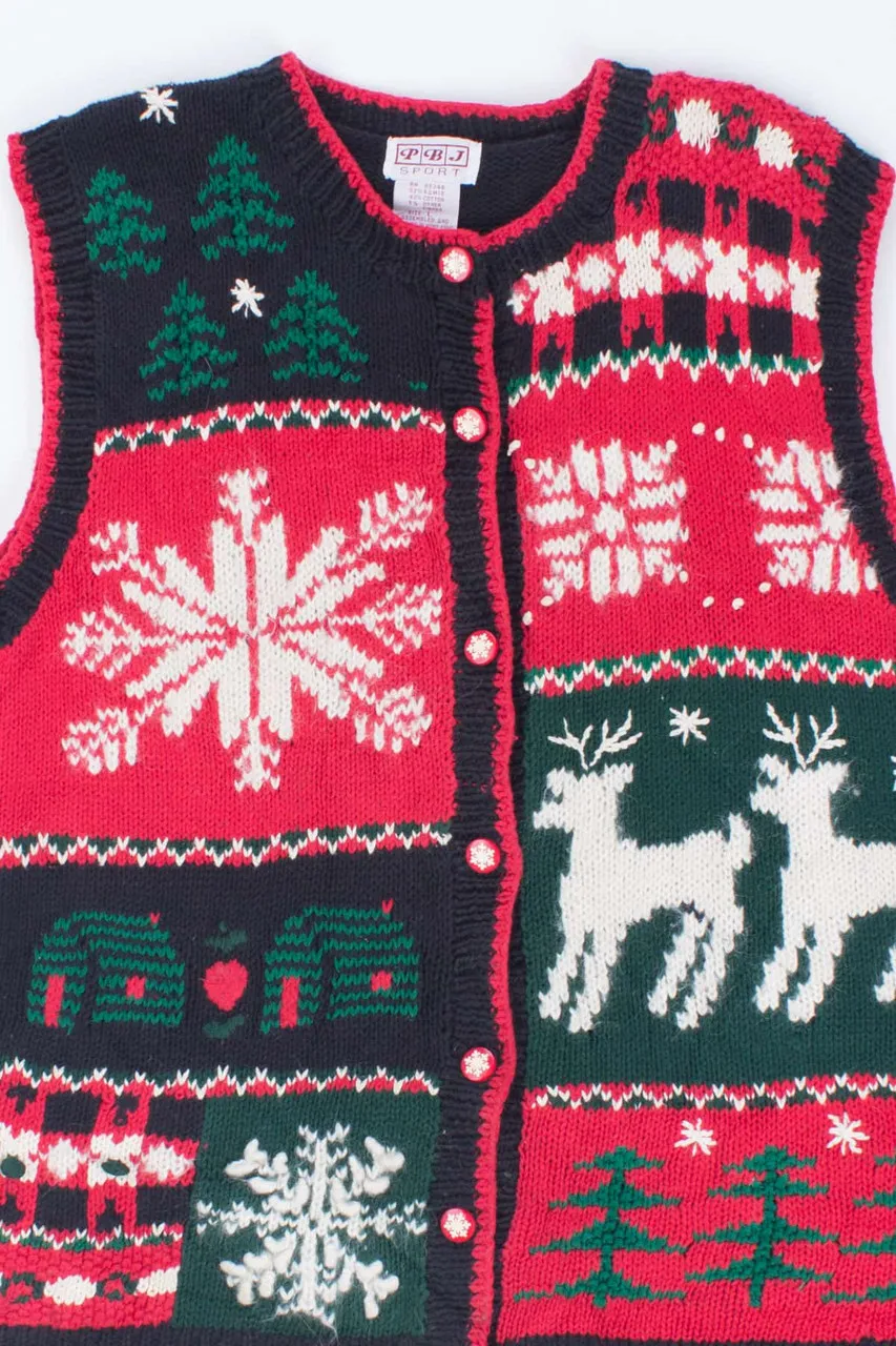 Multicolor Ugly Christmas Vest 54313