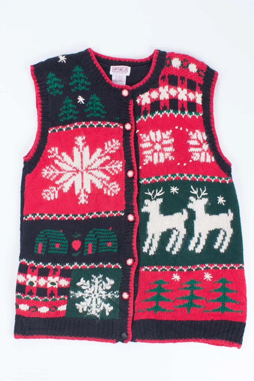 Multicolor Ugly Christmas Vest 54313