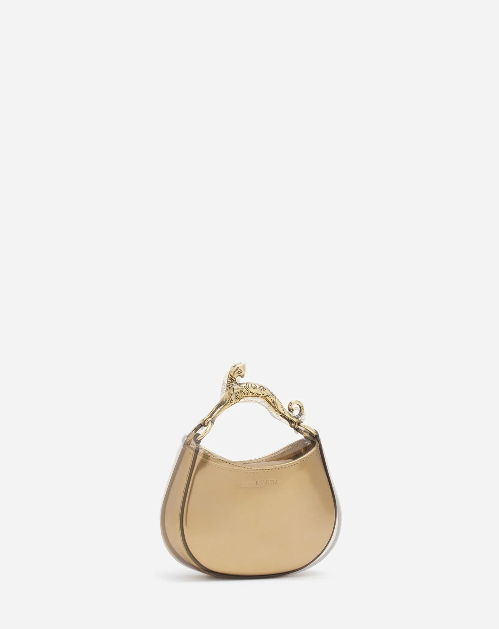 NANO HOBO CAT BAG IN METALLIC LEATHER