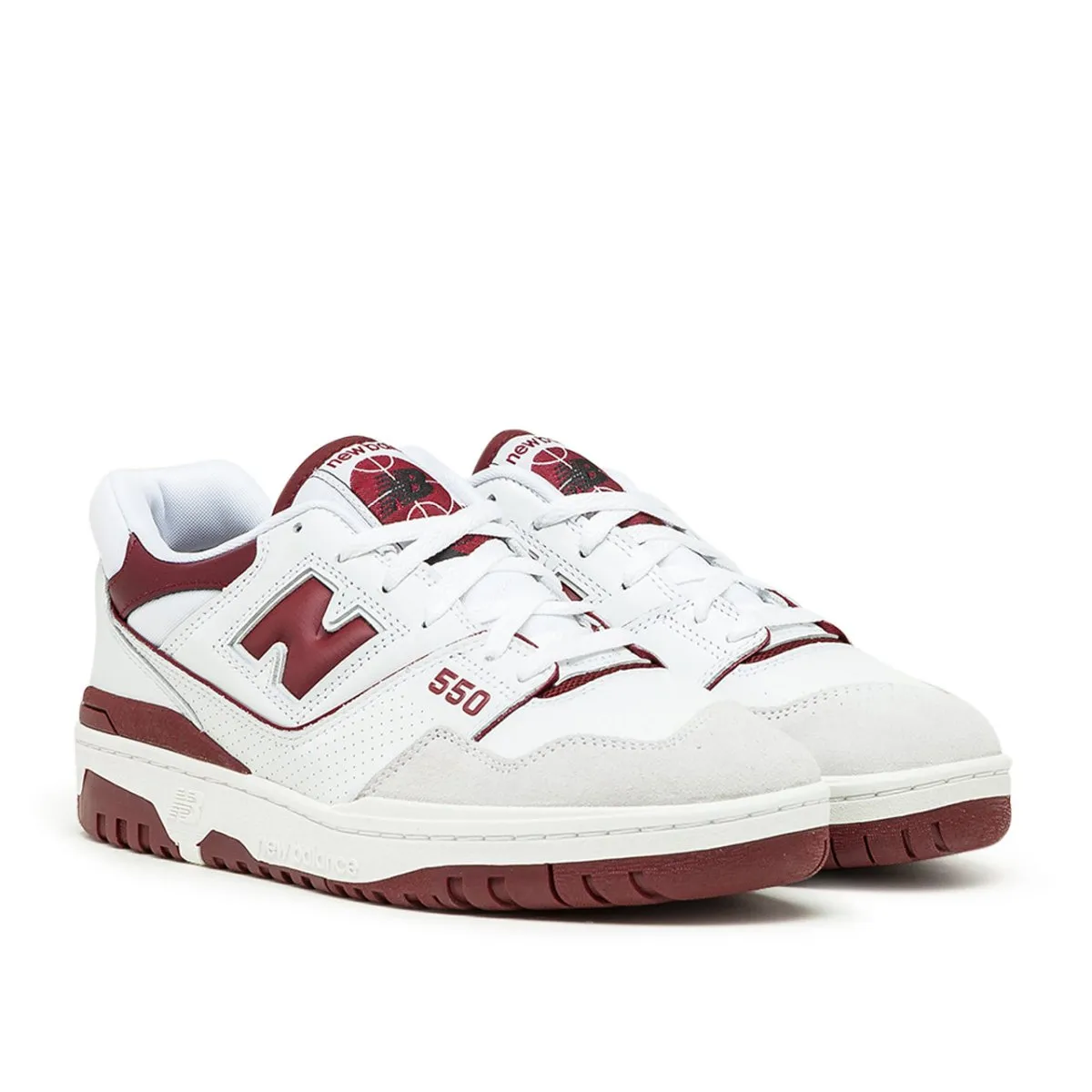 New Balance BB 550 LI (White / Burgundy)