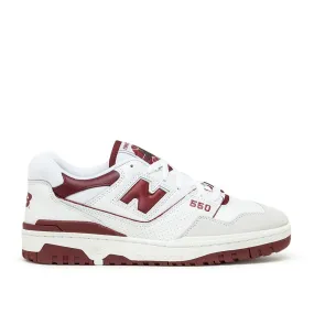 New Balance BB 550 LI (White / Burgundy)