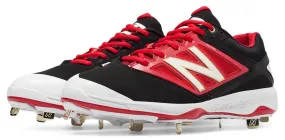 New Balance - Black/Red Low 4040v3 Baseball Spikes (L4040BR3)