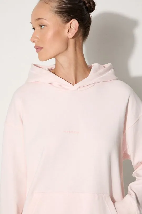 New Balance cotton sweatshirt women's pink color