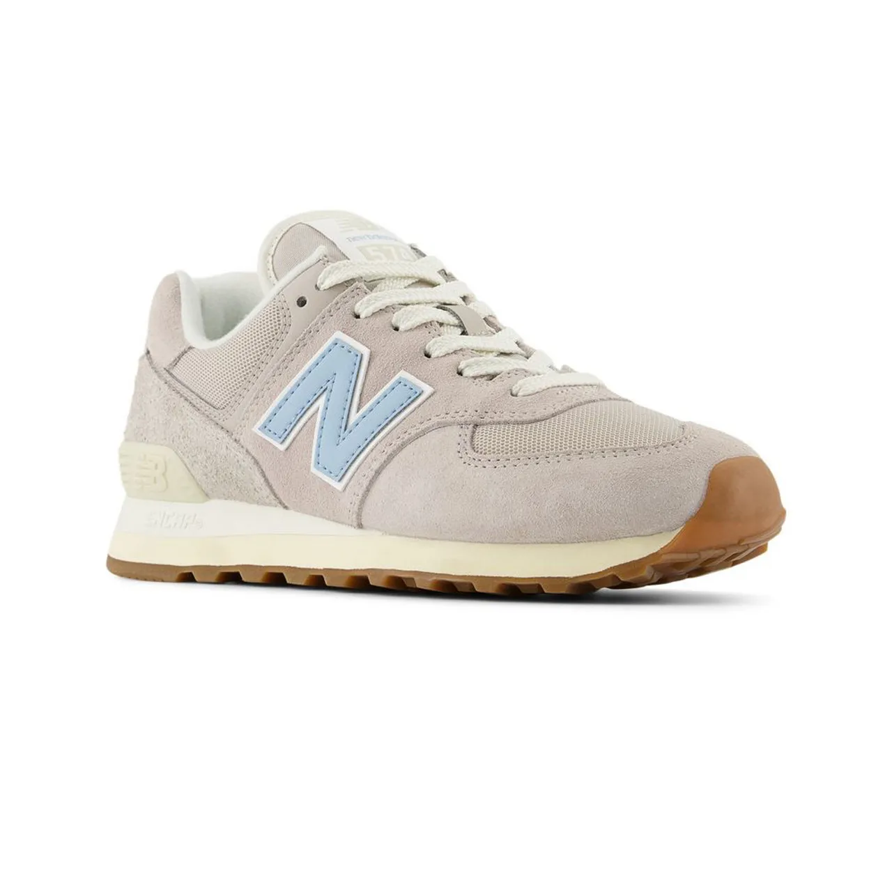 New Balance Women's 574 - Moonrock / Chrome Blue / Sea Salt