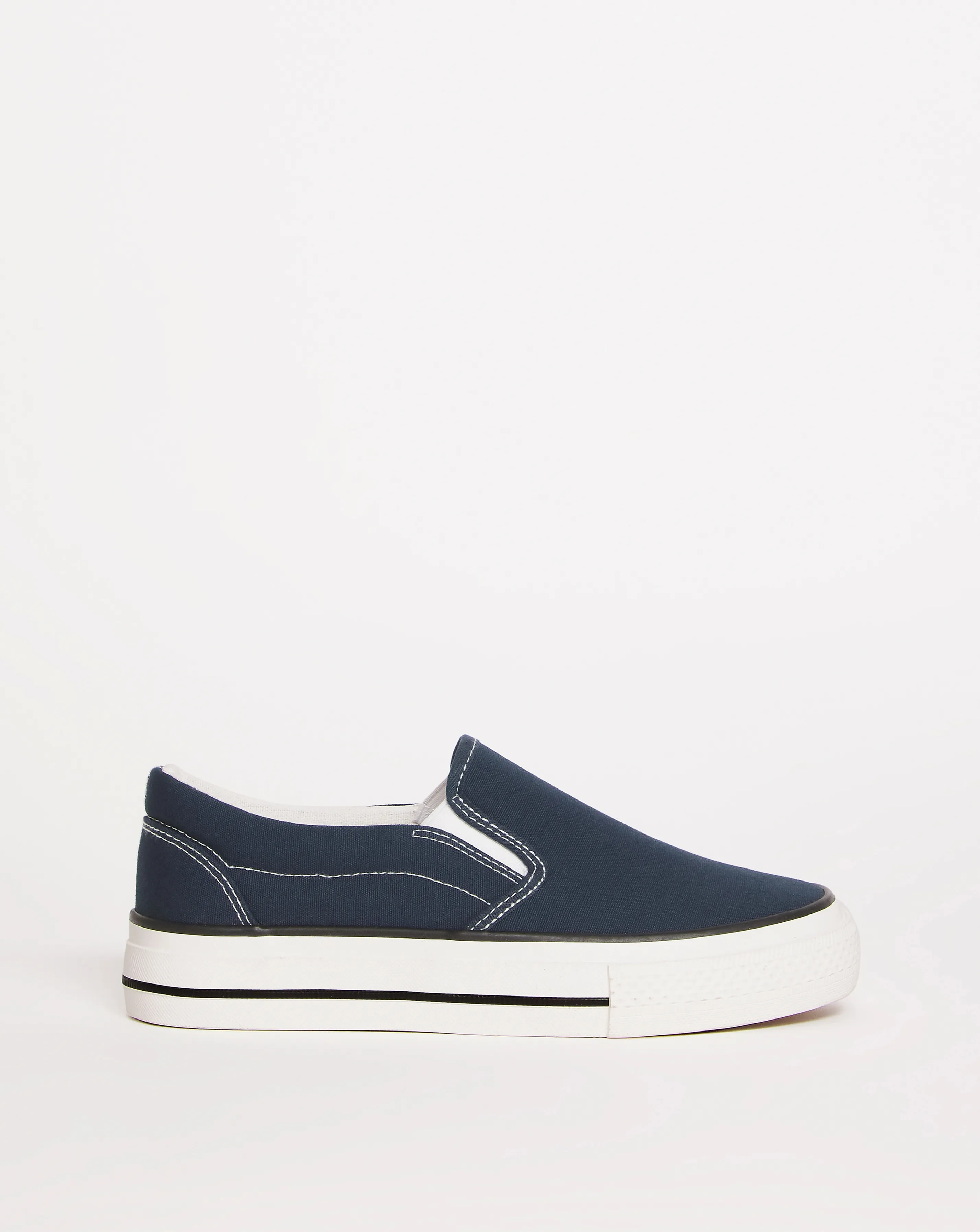 Nielson Slip On Chunky Sole Trainers Extra Wide EEE Fit | Simply Be