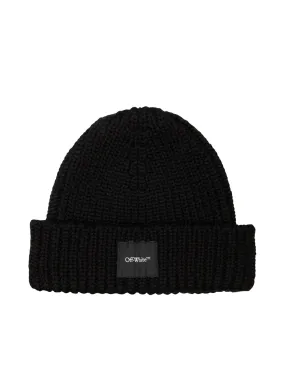 Off White Rib Beanie | Credomen