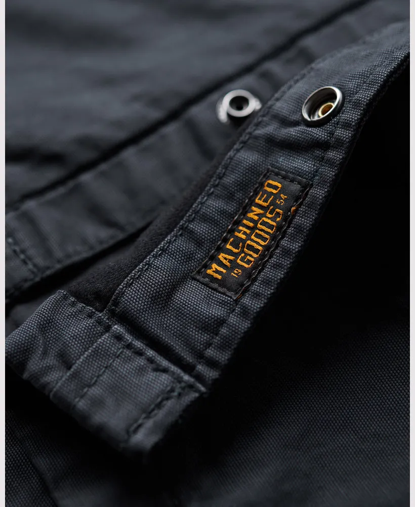 Organic Cotton Canvas Workwear Overshirt | Midnight Navy