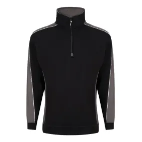 Orn Workwear Avocet Quarter-Zip Heavyweight Sweatshirt (Black/Graphite)