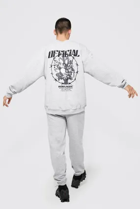 Oversized Official Barbwire Sweater Tracksuit