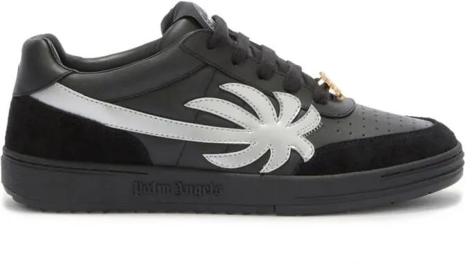 Palm Angels Palm Beach University leather sneakers Black