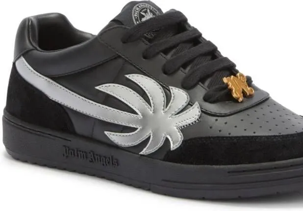 Palm Angels Palm Beach University leather sneakers Black