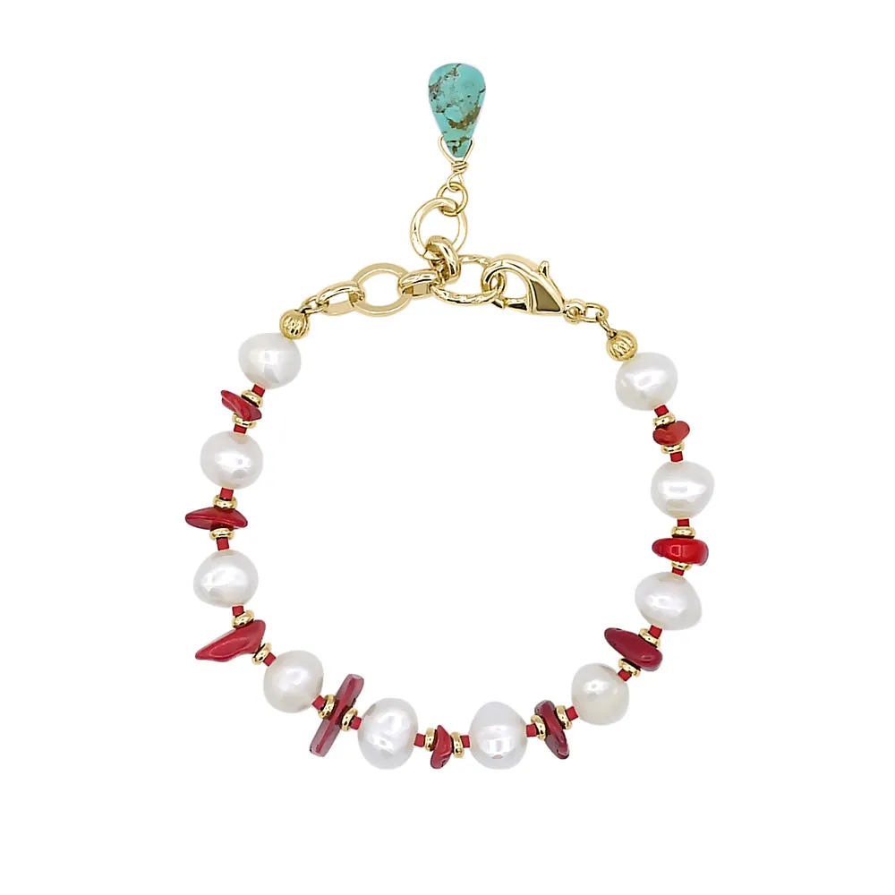 Pearl Coral Bracelet