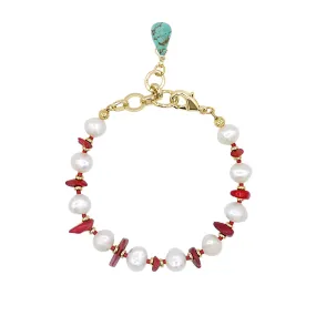 Pearl Coral Bracelet